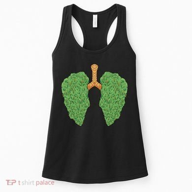 Weed Lung Marijuana Funny Women's Tank Top