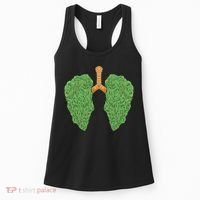Weed Lung Marijuana Funny Women's Tank Top thumb 0