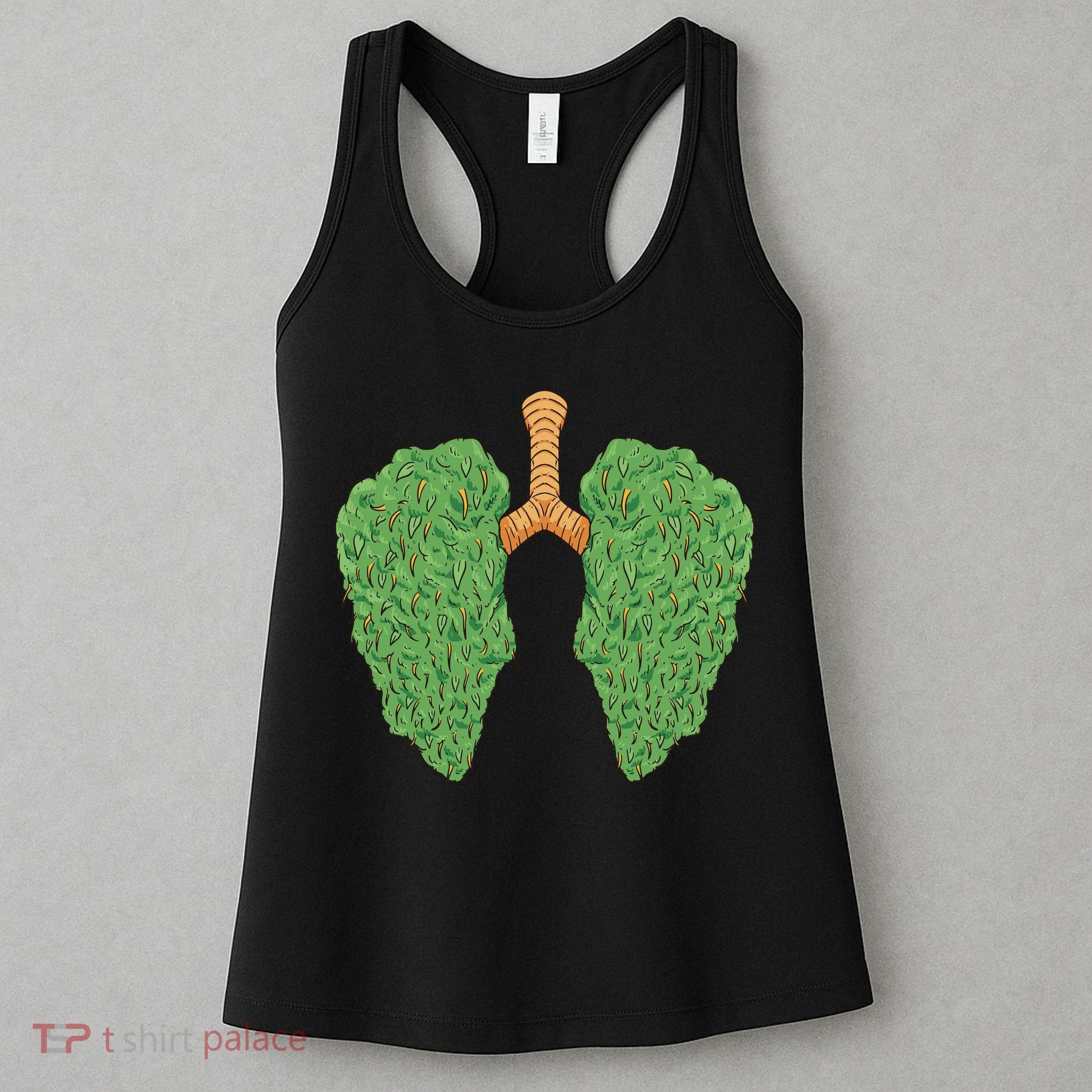 Weed Lung Marijuana Funny Women's Tank Top