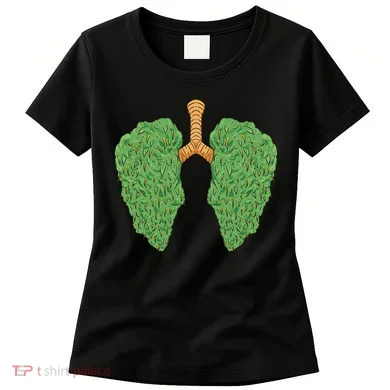 Weed Lung Marijuana Funny Women's T-Shirt