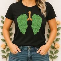 Weed Lung Marijuana Funny Women's T-Shirt thumb 2