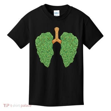 Weed Lung Marijuana Funny Kids T-Shirt
