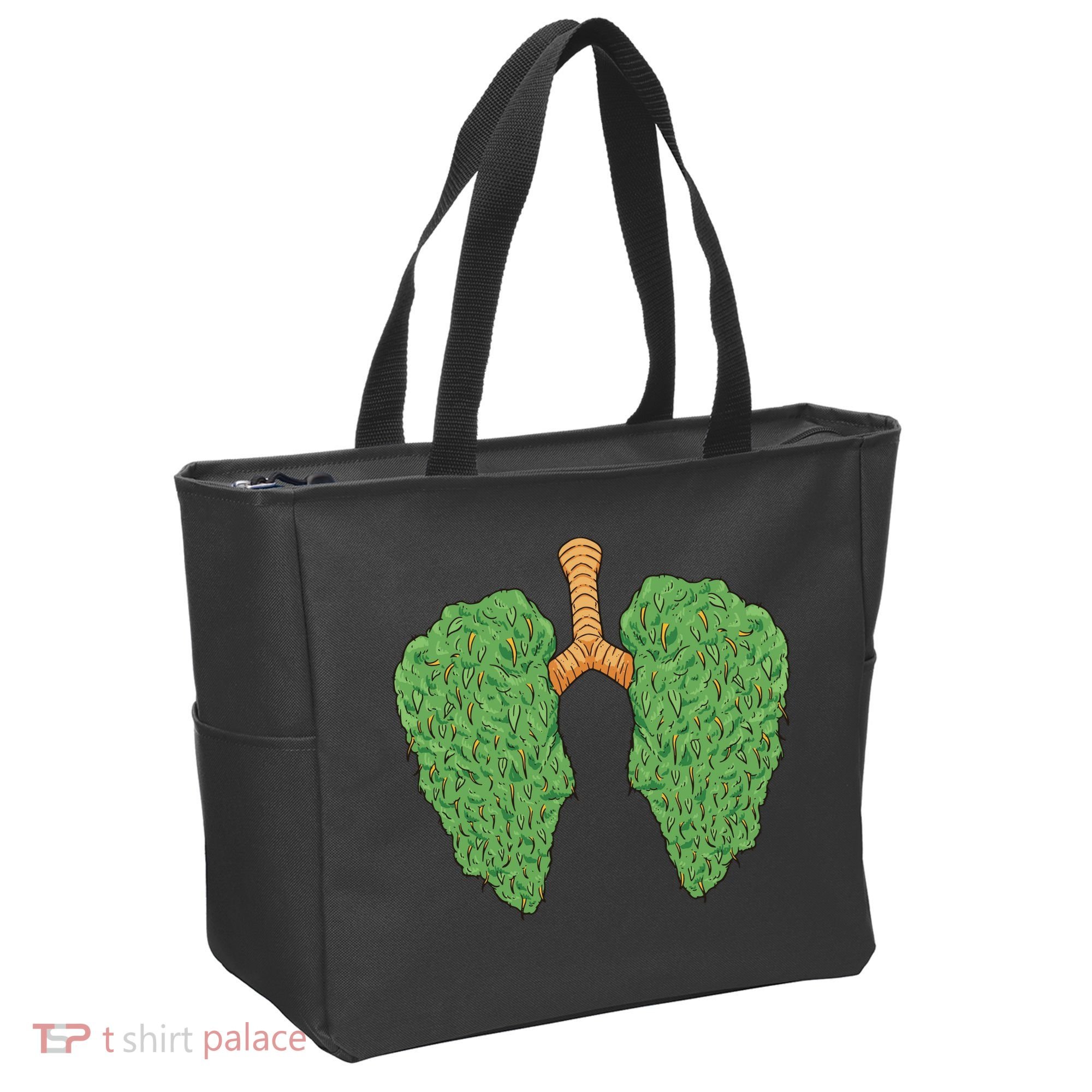 Weed Lung Marijuana Funny Tote Bag