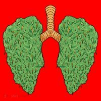 Weed Lung Marijuana Funny Santa Hat thumb 1