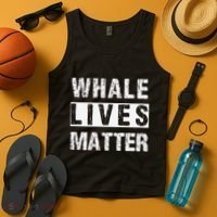 Whale Lives Matter Whales Funny Marine Biology Biologist Tank Top thumb 4