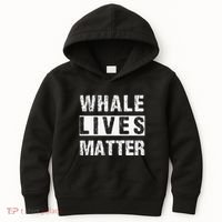 Whale Lives Matter Whales Funny Marine Biology Biologist Kids Hoodie thumb 0