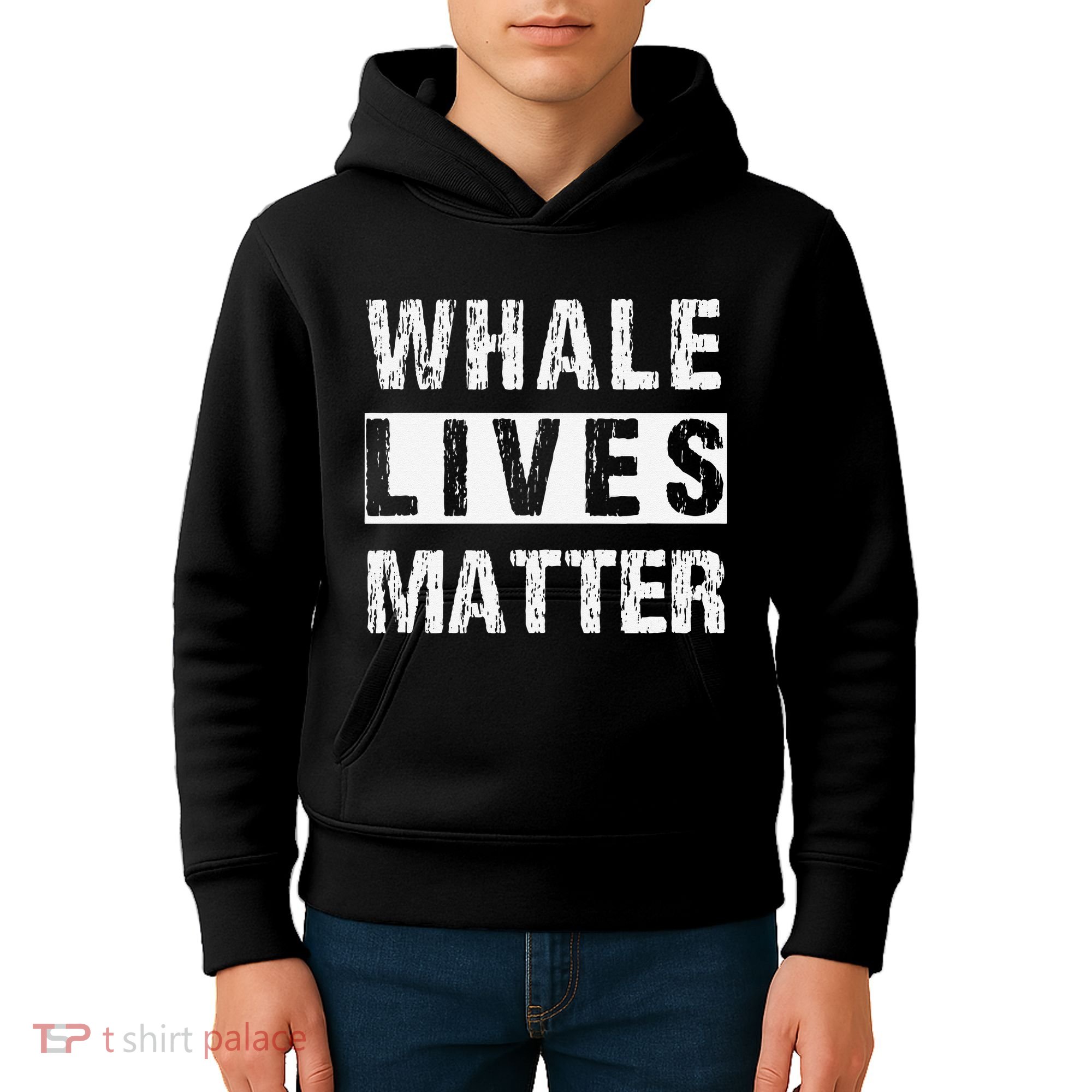 Whale Lives Matter Whales Funny Marine Biology Biologist Kids Hoodie