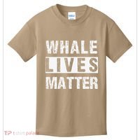 Whale Lives Matter Whales Funny Marine Biology Biologist Kids T-Shirt thumb 0