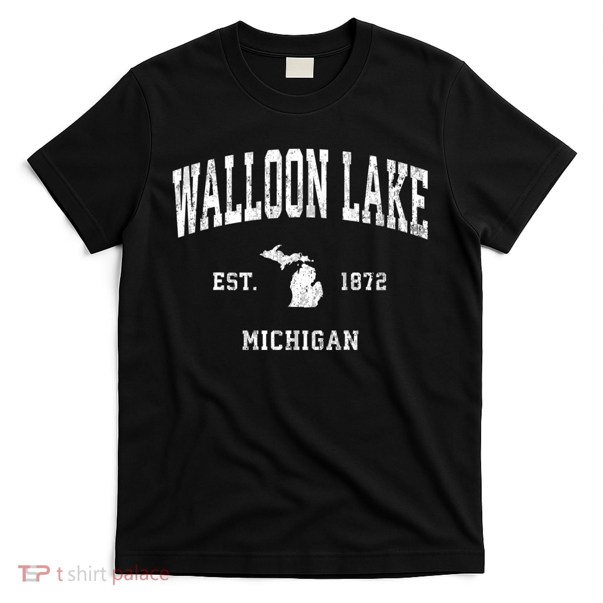 Walloon Lake Michigan Mi Vintage Athletic Sports T-Shirt