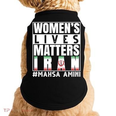 Women's Lives Matter Mahsa Amini Iran Support Doggie Tank