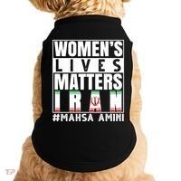 Women's Lives Matter Mahsa Amini Iran Support Doggie Tank thumb 0