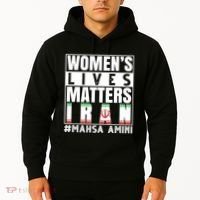 Women's Lives Matter Mahsa Amini Iran Support Hoodie thumb 2