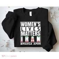 Women's Lives Matter Mahsa Amini Iran Support Sweatshirt thumb 2