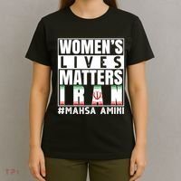 Women's Lives Matter Mahsa Amini Iran Support T-Shirt thumb 4
