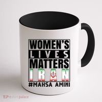 Women's Lives Matter Mahsa Amini Iran Support Coffee Mug thumb 1