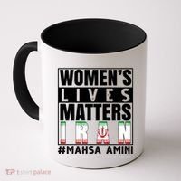 Women's Lives Matter Mahsa Amini Iran Support Coffee Mug thumb 0