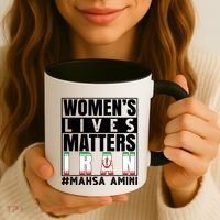 Women's Lives Matter Mahsa Amini Iran Support Coffee Mug thumb 3