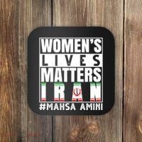 Women's Lives Matter Mahsa Amini Iran Support Coaster thumb 0