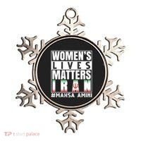 Women's Lives Matter Mahsa Amini Iran Support Ornament thumb 0