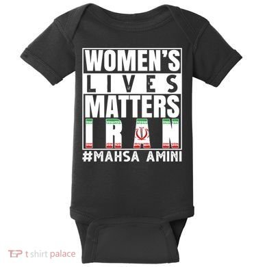 Women's Lives Matter Mahsa Amini Iran Support Baby Bodysuit