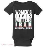 Women's Lives Matter Mahsa Amini Iran Support Baby Bodysuit thumb 0