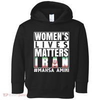 Women's Lives Matter Mahsa Amini Iran Support Toddler Hoodie thumb 0