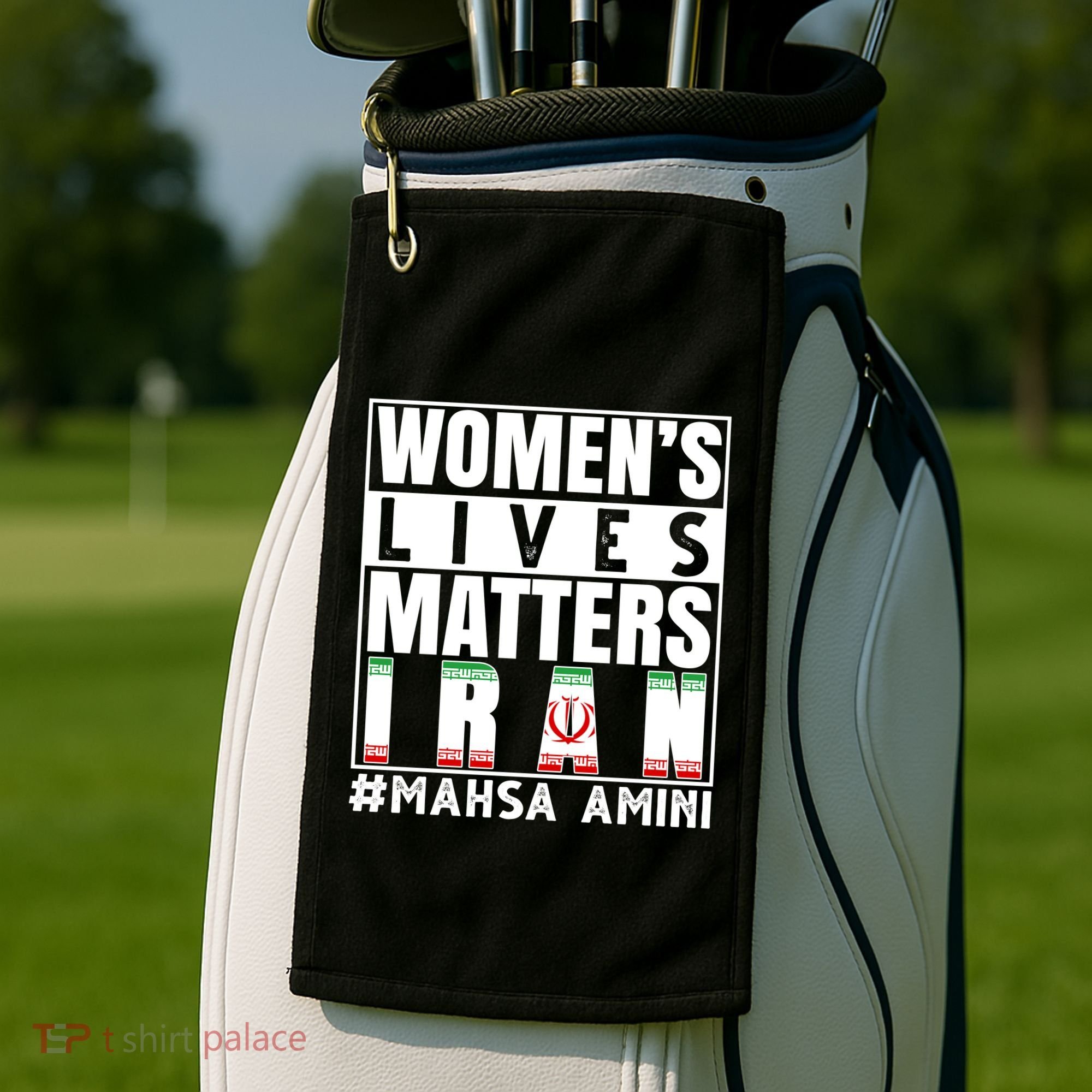 Women's Lives Matter Mahsa Amini Iran Support Golf Towel