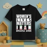 Women's Lives Matter Mahsa Amini Iran Support Toddler T-Shirt thumb 3