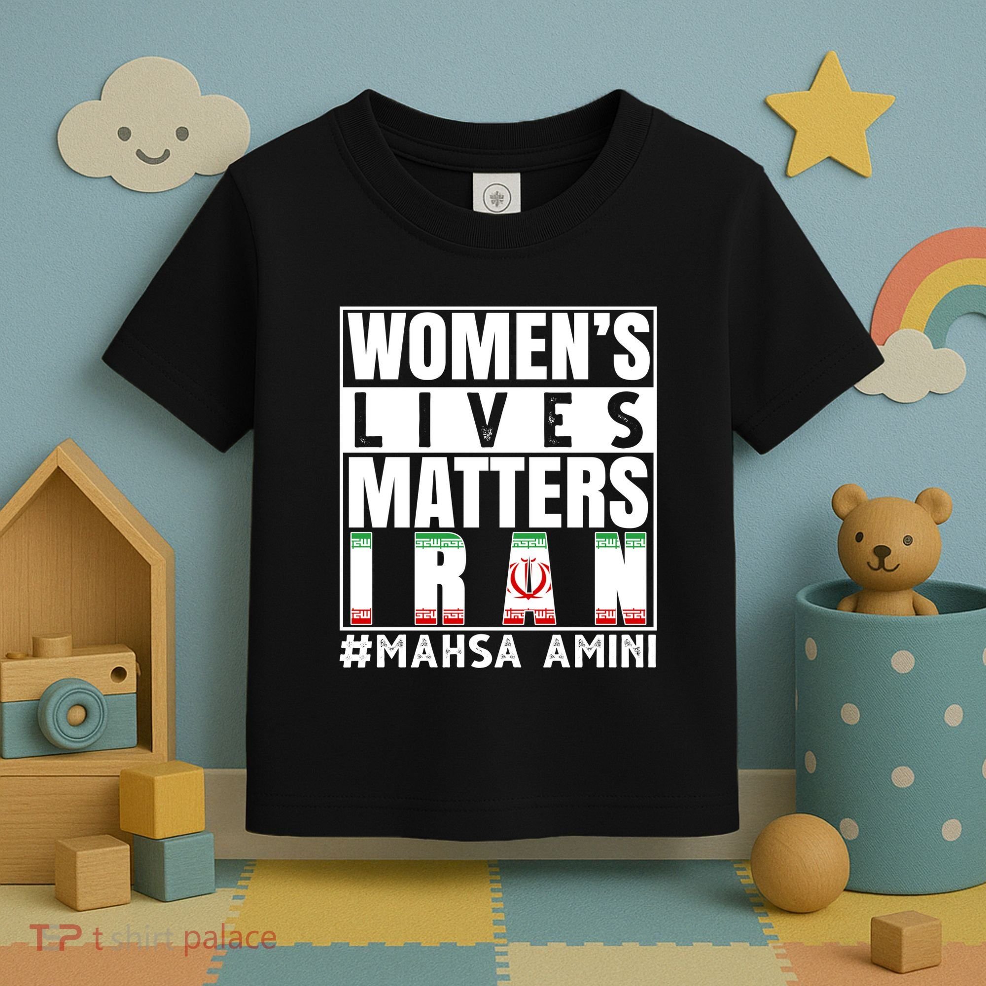 Women's Lives Matter Mahsa Amini Iran Support Toddler T-Shirt