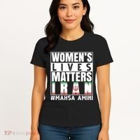 Women's Lives Matter Mahsa Amini Iran Support Women's T-Shirt thumb 4