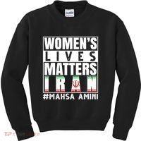 Women's Lives Matter Mahsa Amini Iran Support Kids Sweatshirt thumb 0