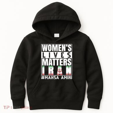 Women's Lives Matter Mahsa Amini Iran Support Kids Hoodie