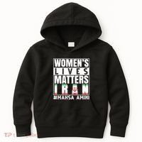 Women's Lives Matter Mahsa Amini Iran Support Kids Hoodie thumb 0
