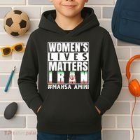 Women's Lives Matter Mahsa Amini Iran Support Kids Hoodie thumb 2