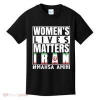 Women's Lives Matter Mahsa Amini Iran Support Kids T-Shirt thumb 0