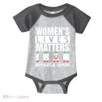 Women's Lives Matter Mahsa Amini Iran Support Infant Baby Jersey Bodysuit thumb 0