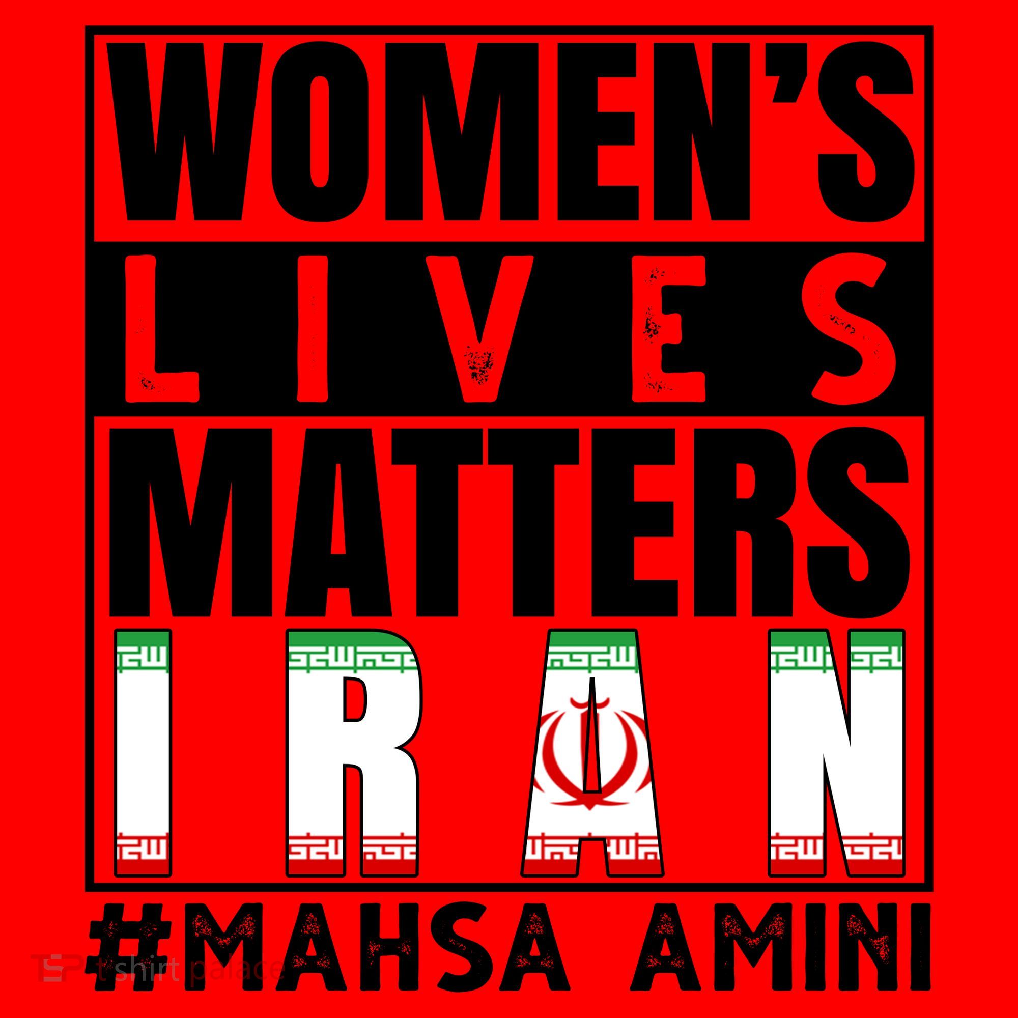 Women's Lives Matter Mahsa Amini Iran Support Santa Hat