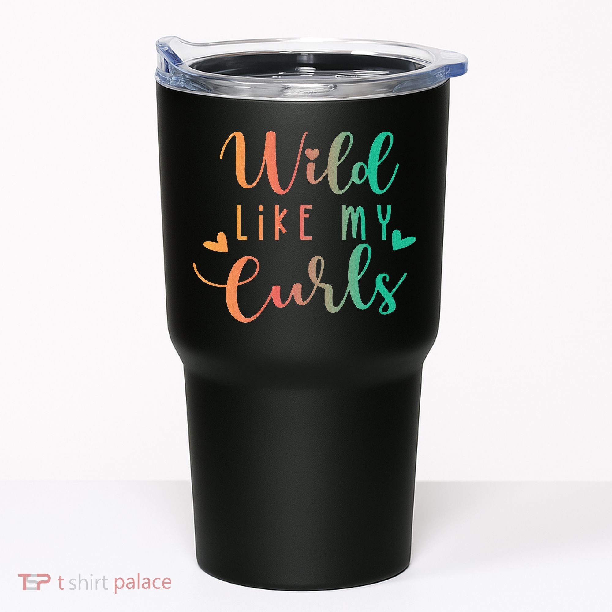 Wild Like My Curls Funny Curly Hair Le Tie Dye Tumbler