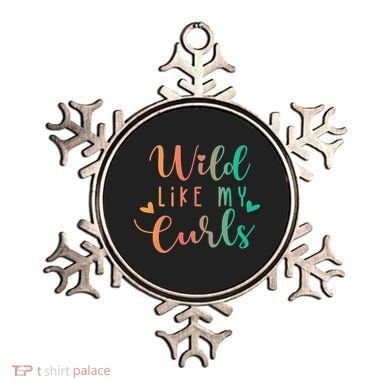 Wild Like My Curls Funny Curly Hair Le Tie Dye Ornament