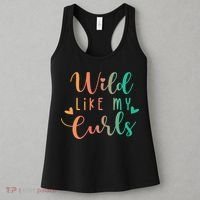 Wild Like My Curls Funny Curly Hair Le Tie Dye Women's Tank Top thumb 3