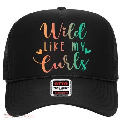 Wild Like My Curls Funny Curly Hair Le Tie Dye Hat