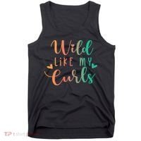 Wild Like My Curls Funny Curly Hair Le Tie Dye Tank Top thumb 0