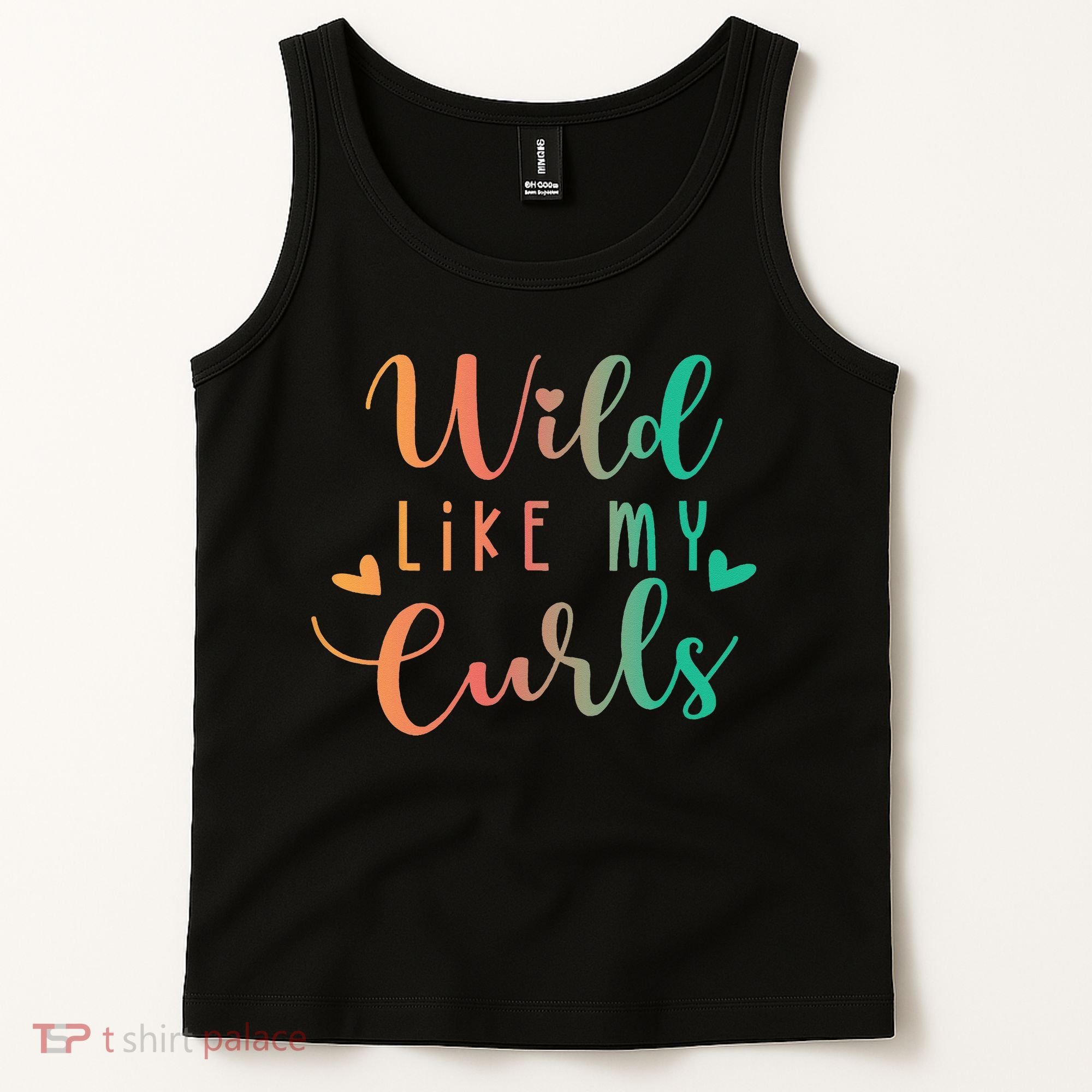Wild Like My Curls Funny Curly Hair Le Tie Dye Tank Top