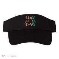 Wild Like My Curls Funny Curly Hair Le Tie Dye Visor thumb 0