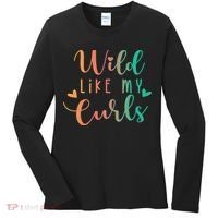Wild Like My Curls Funny Curly Hair Le Tie Dye Women's Long Sleeve Shirt thumb 0