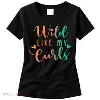 Wild Like My Curls Funny Curly Hair Le Tie Dye Women's T-Shirt thumb 0