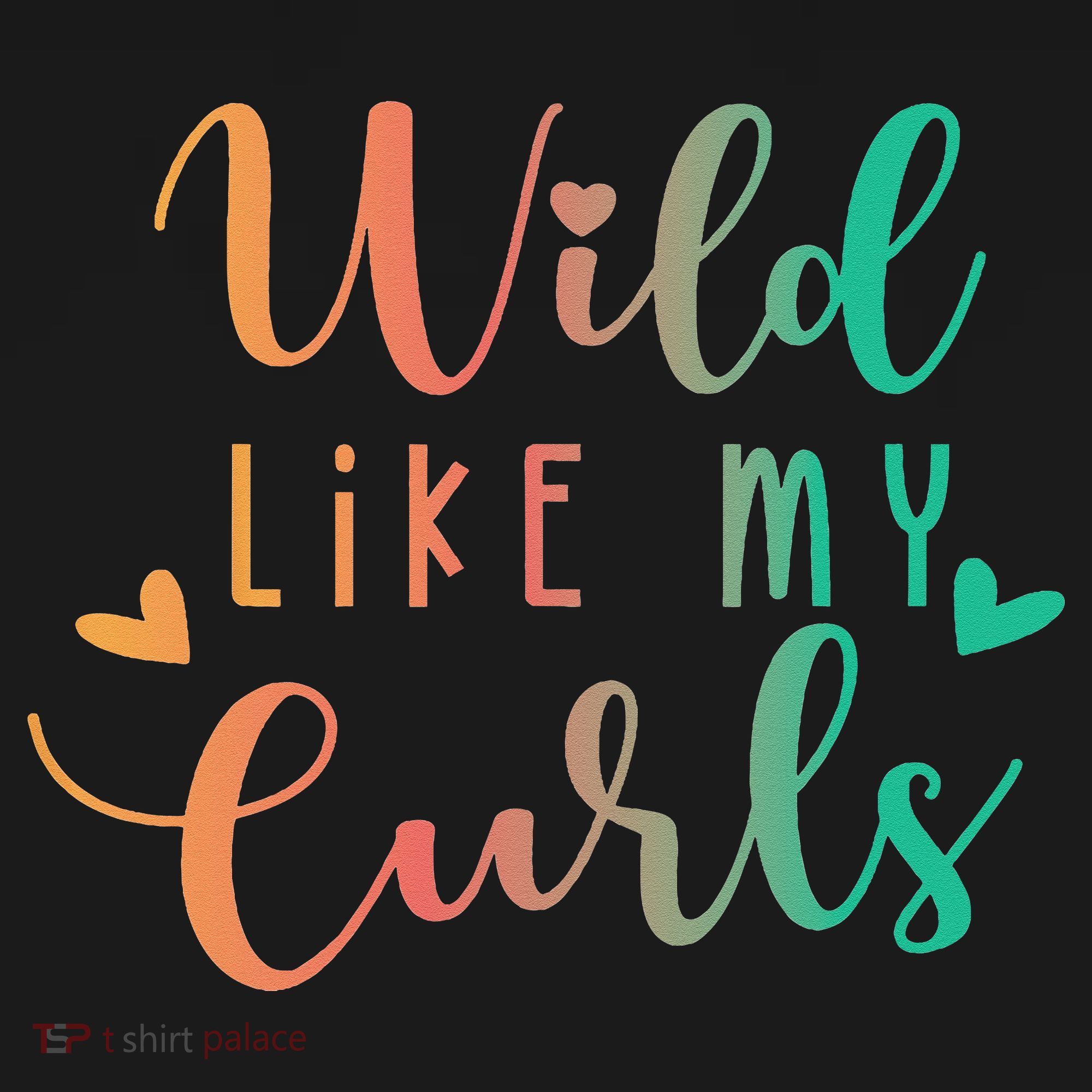 Wild Like My Curls Funny Curly Hair Le Tie Dye Kids Hoodie