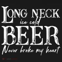 Womens Long Neck Ice Cold Beer Never Broke My Heart Women's Hoodie thumb 2
