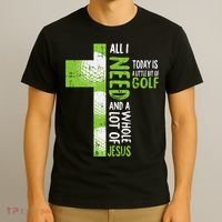 Whole Lot Of Jesus Golf Golfing Sport Lover Christian T-Shirt thumb 3
