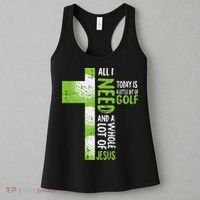 Whole Lot Of Jesus Golf Golfing Sport Lover Christian Women's Tank Top thumb 3